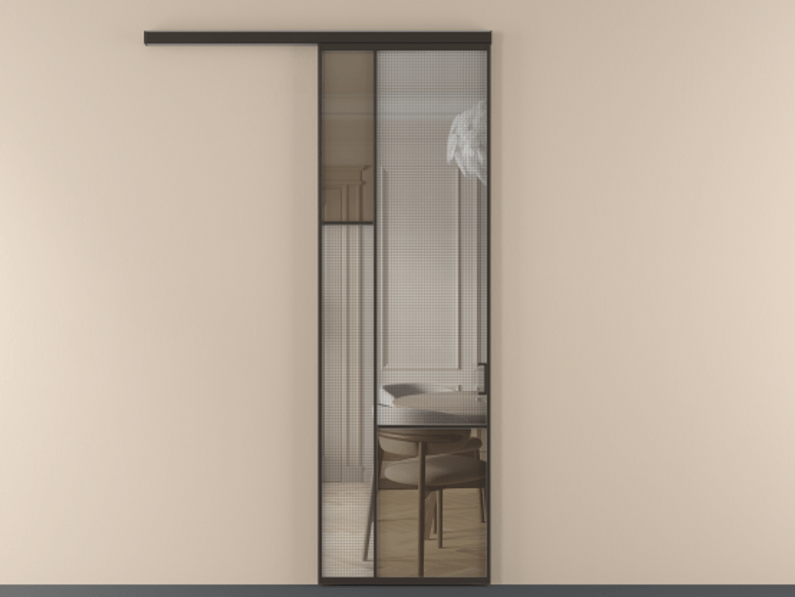 Перегородка Mosaic вдоль стены одностворчатая #VENDORCODE# #FURNISH# #GLASS# Цена #PRICE# #CURRENCY# | Volhovec
