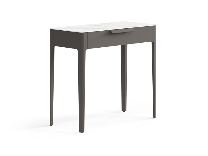 Мебель Консоль Piega 1 ящик. Цвет Матовый антрацит. Материал Гладкая эмаль. Коллекция Консоль Piega 1 ящик. Фото. Мебель Консоль Piega 1 ящик. Цвет Матовый антрацит. Материал Гладкая эмаль. Коллекция Консоль Piega 1 ящик. Картинка.