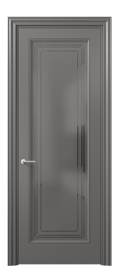 Межкомнатная дверь 8400 МКЛС Серый сатин с гравировкой. Цвет Матовый классический серый. Материал Гладкая эмаль. Коллекция Mascot. Фото. Дверь межкомнатная 8400 МКЛС Серый сатин с гравировкой. Цвет Матовый классический серый. Материал Гладкая эмаль. Коллекция Mascot. Картинка.